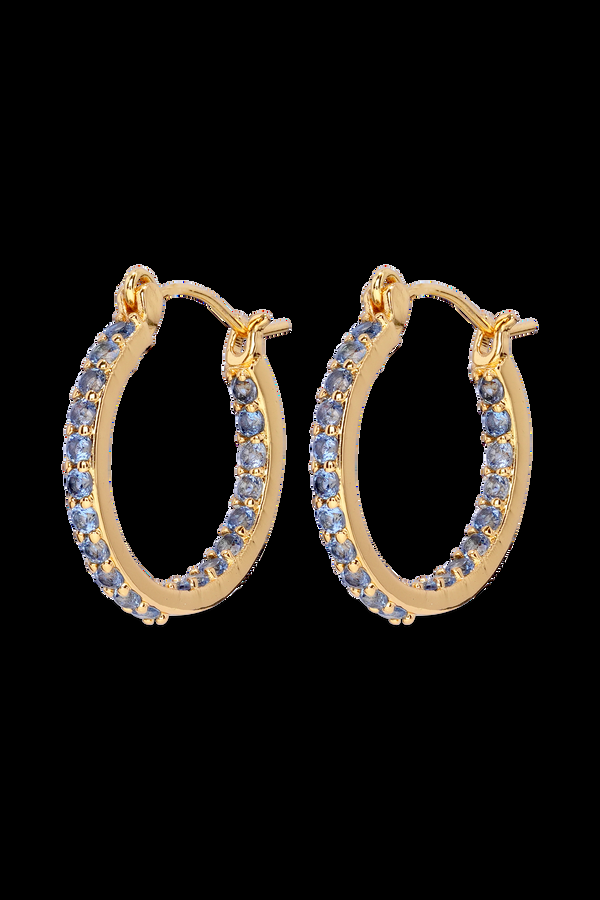 crystal haze Mini Serena Hoops - Adriatic blue