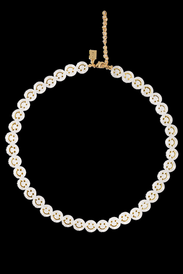 crystal haze Molly necklace - Golden Metallic