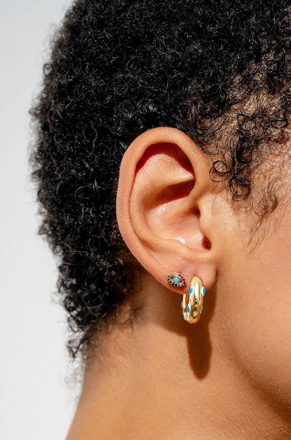 Crystal Haze No Envy - Evil Eye Stud - Rainbow