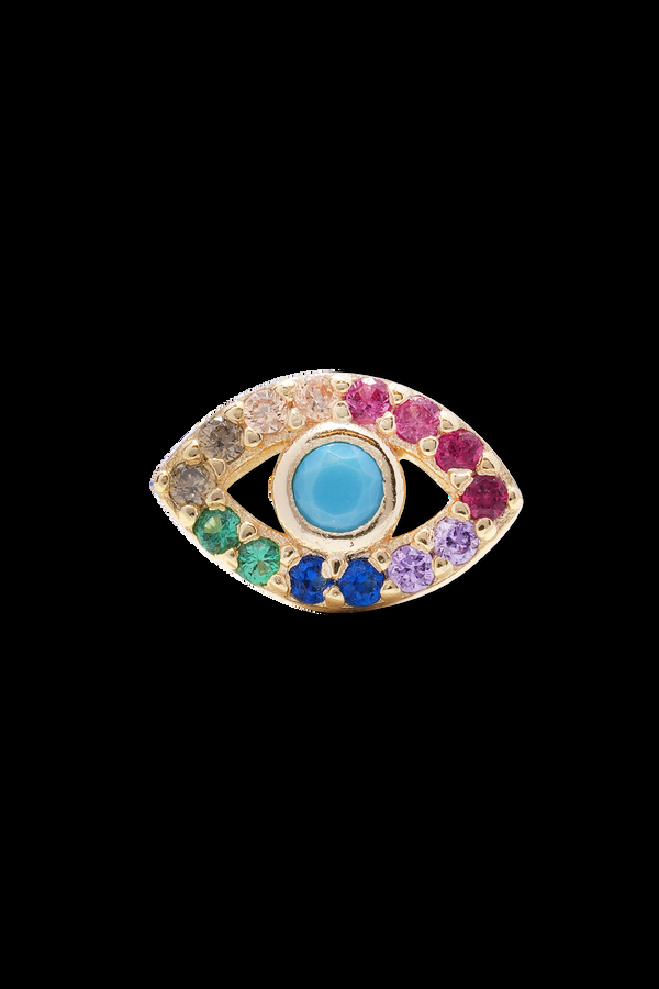 crystal haze No Envy - Evil Eye Stud - Rainbow