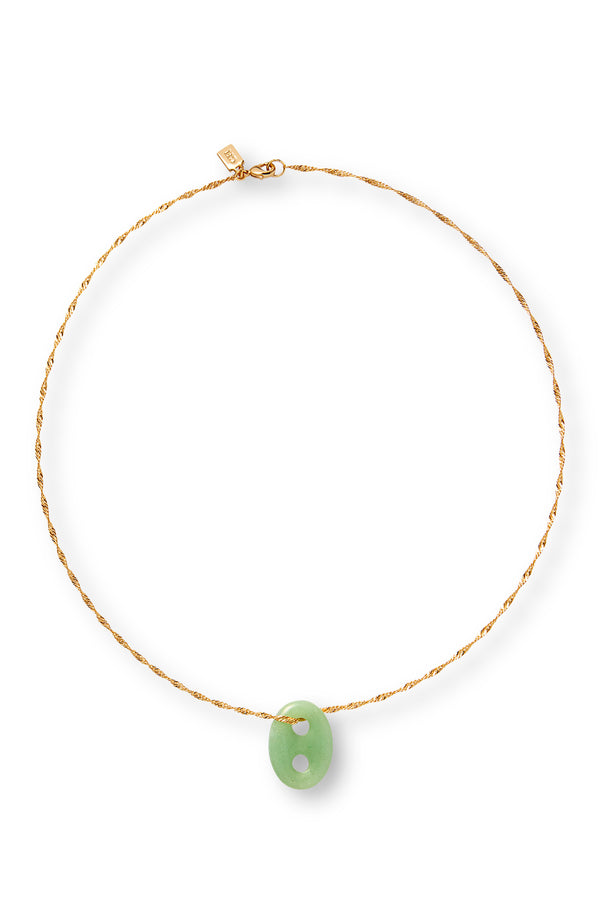 crystal haze Nonna Chain - Green Quartz