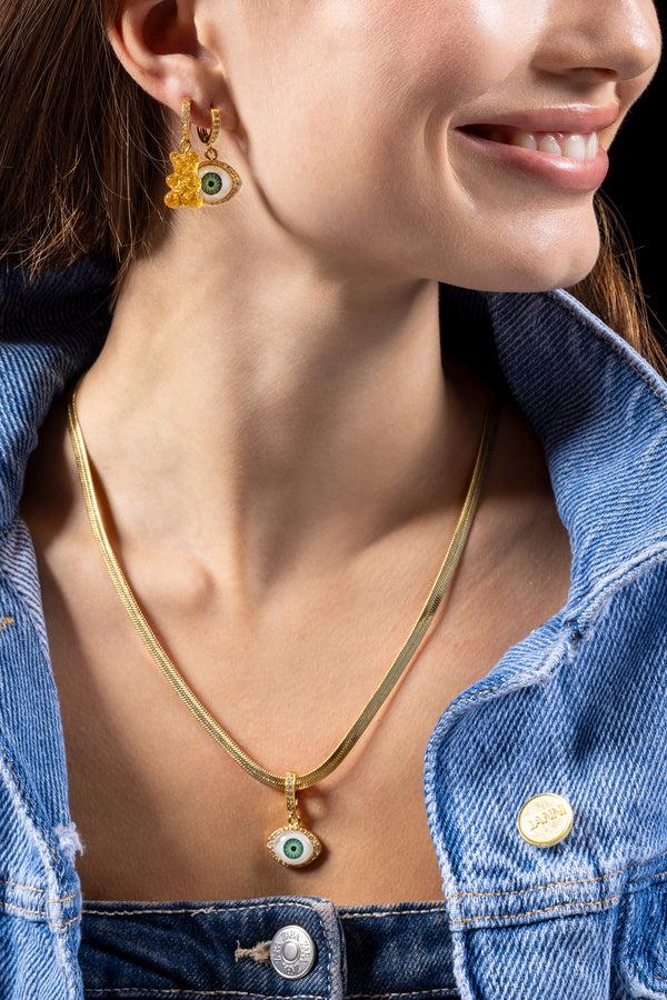 Crystal Haze Nostalgia Bear Hoop - 24K