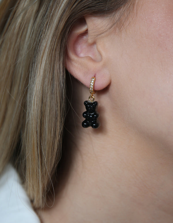 Crystal Haze Nostalgia Bear Hoop - Black