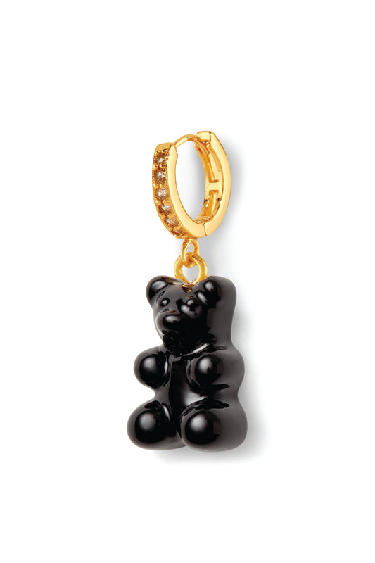 crystal haze Nostalgia bear hoop - Black