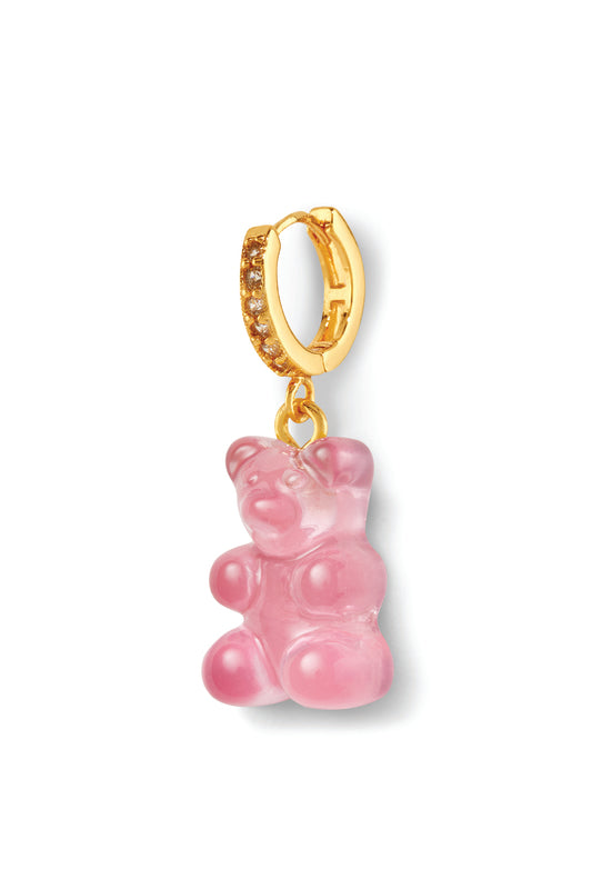 crystal haze Nostalgia bear hoop - Bubblegum pink