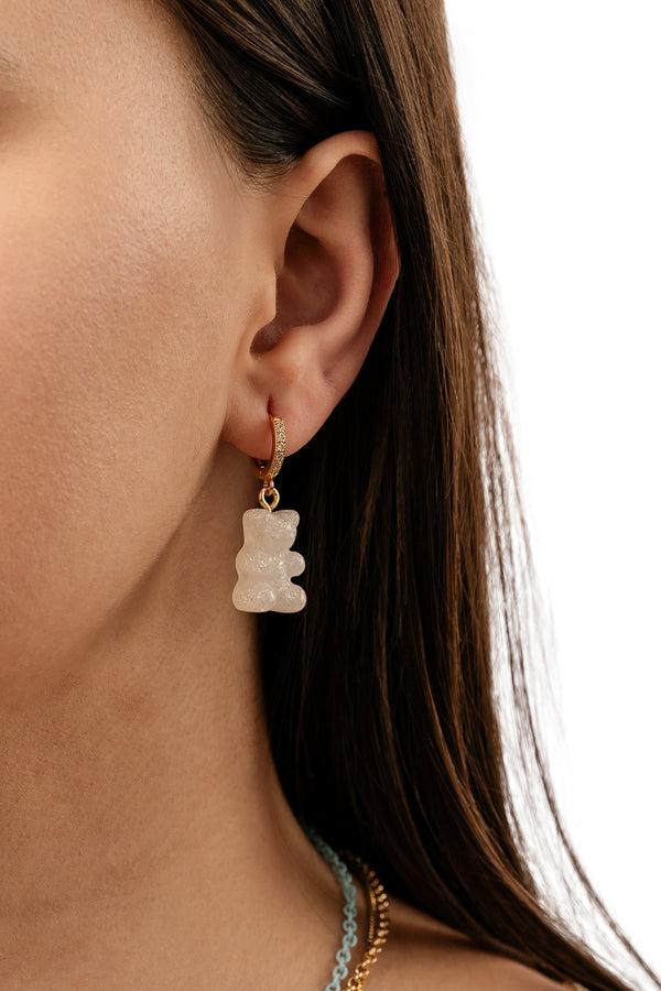 Crystal Haze Nostalgia Bear Hoop - Glittery