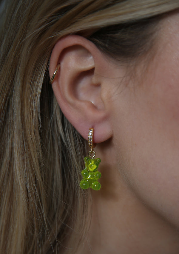Crystal Haze Nostalgia Bear Hoop - Lime