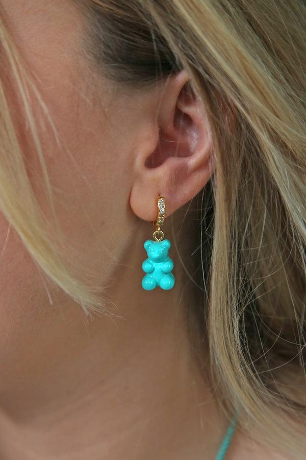 Crystal Haze Nostalgia Bear Hoop - Mykonos Blue