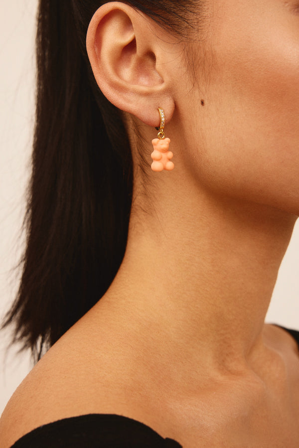 Crystal Haze Nostalgia Bear Hoop - Peachy