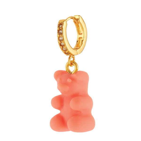 crystal haze Nostalgia bear hoop - Peachy