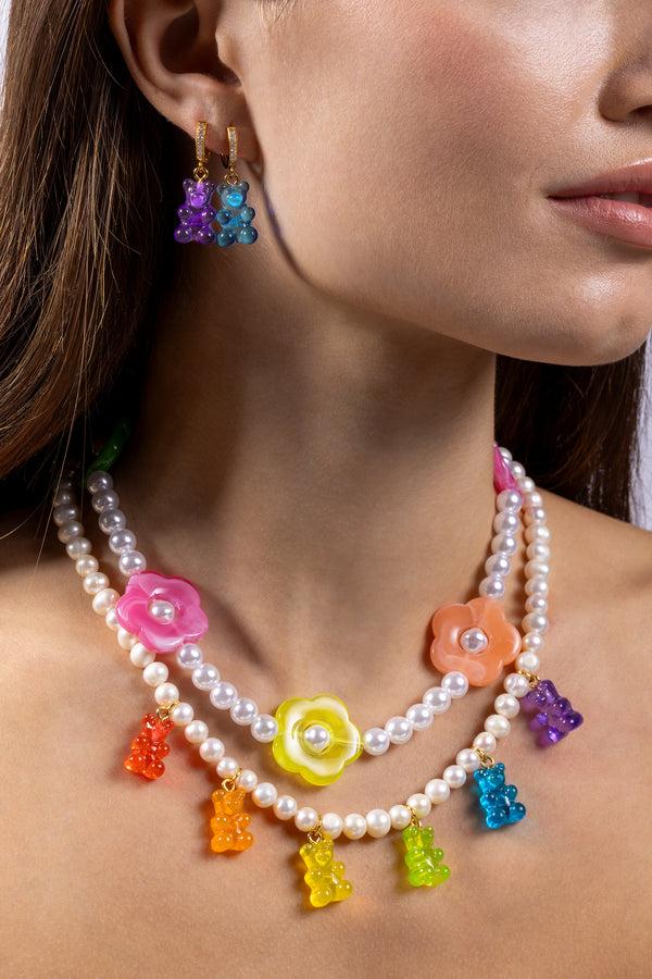 Crystal Haze Nostalgia Bear Hoop - Plum