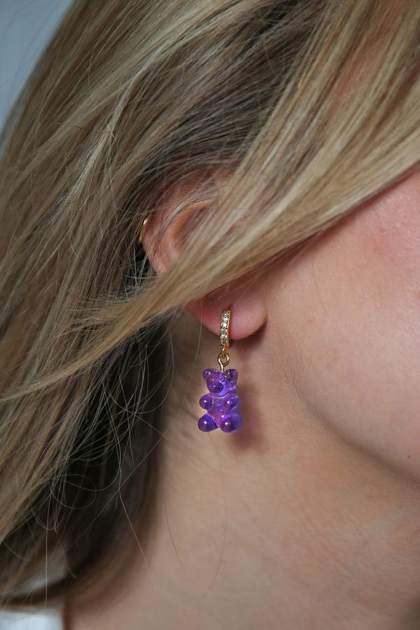 Crystal Haze Nostalgia Bear Hoop - Plum