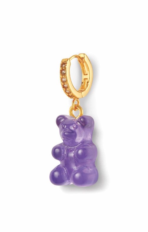 crystal haze Nostalgia bear hoop - Plum