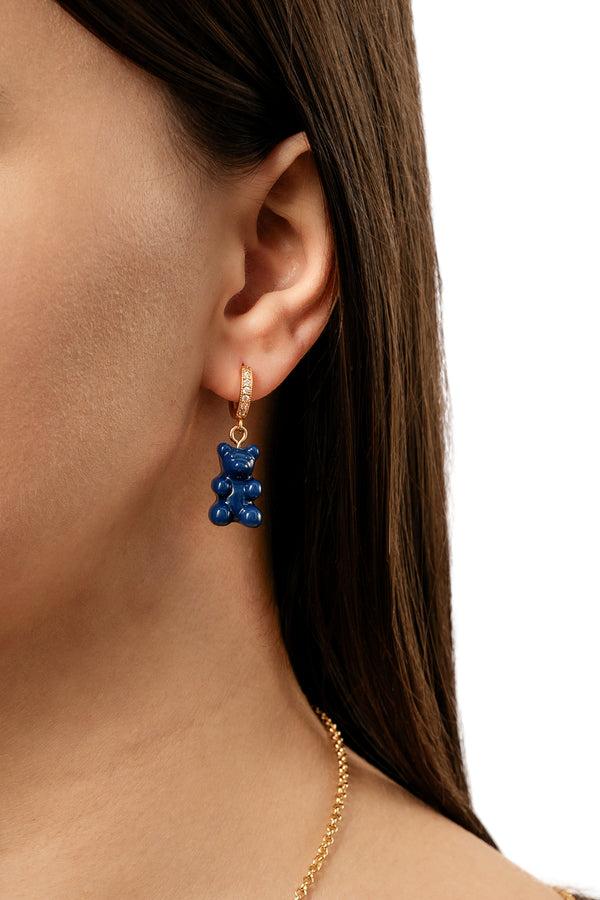 Crystal Haze Nostalgia Bear Hoop - Sapphire