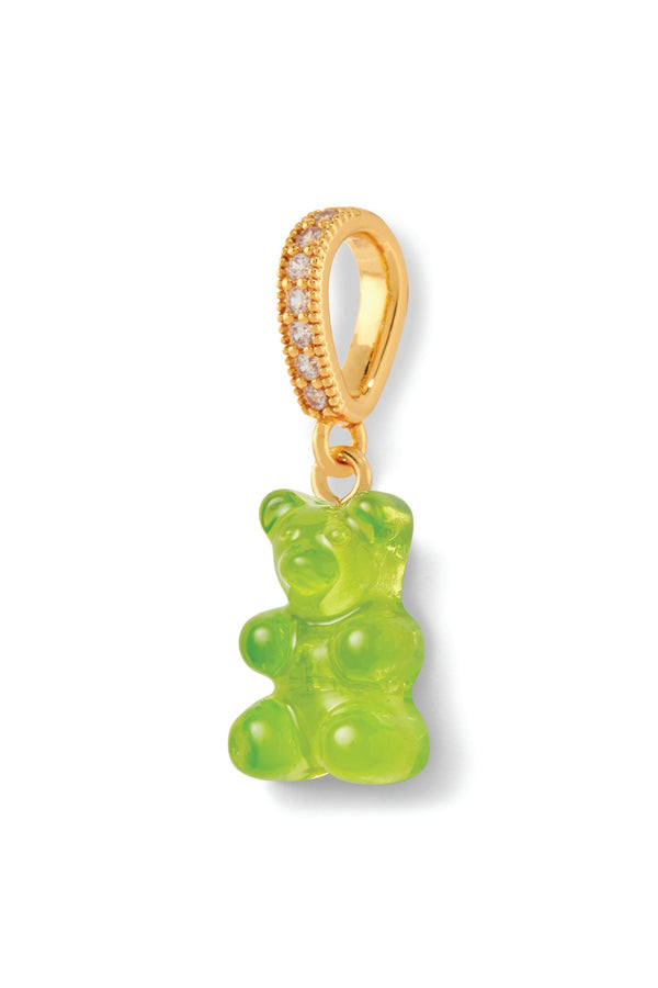 Crystal Haze Nostalgia Bear - Lime - Pave Connector