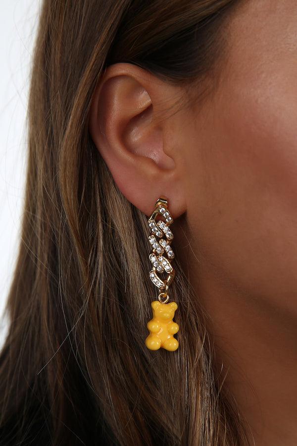 Crystal Haze NYC Taxi Yellow Nostalgia Earring