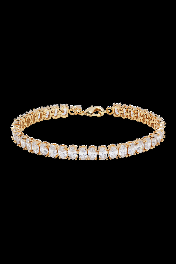 crystal haze Oval Cut Bracelet - Gold