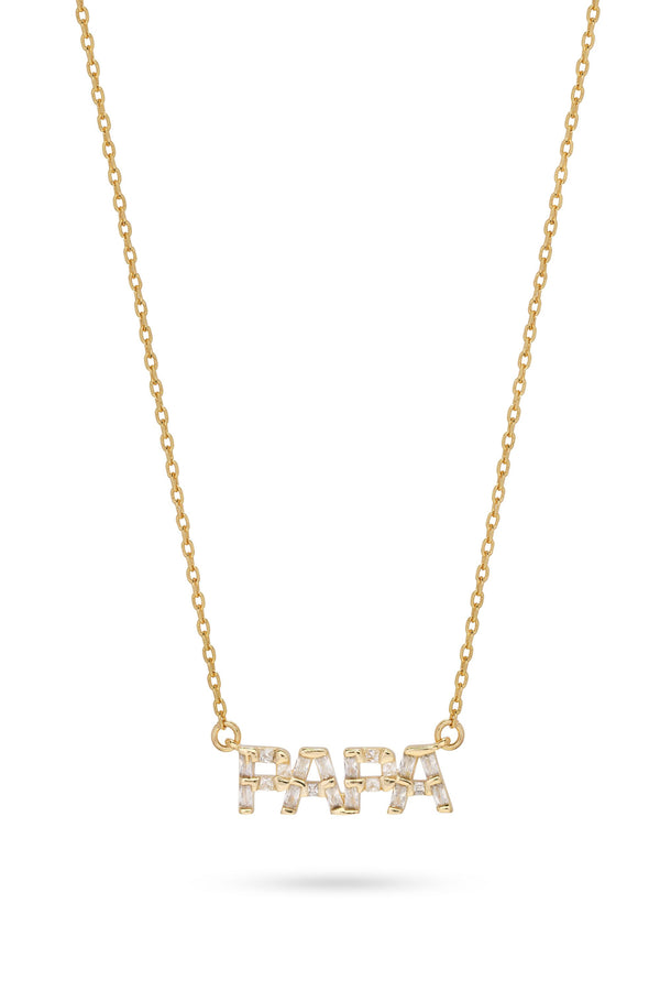 crystal haze Papa Baguette Necklace