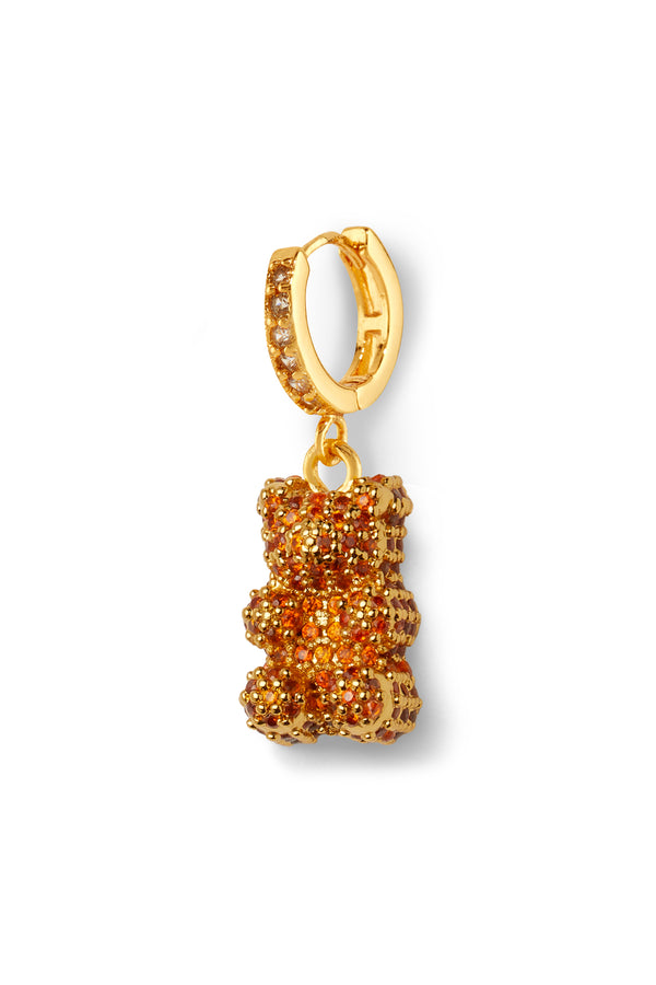 crystal haze Pave Nostalgia bear hoop - Ginger