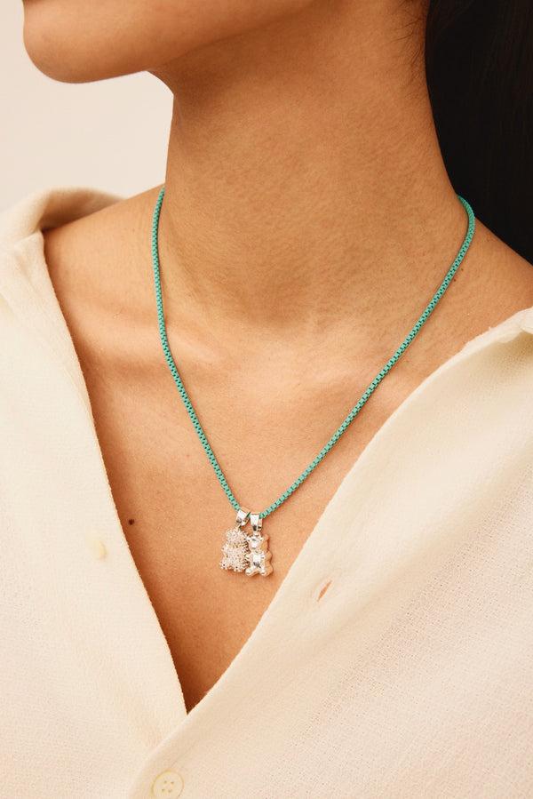 Crystal Haze Pave Silver Nostalgia Bear