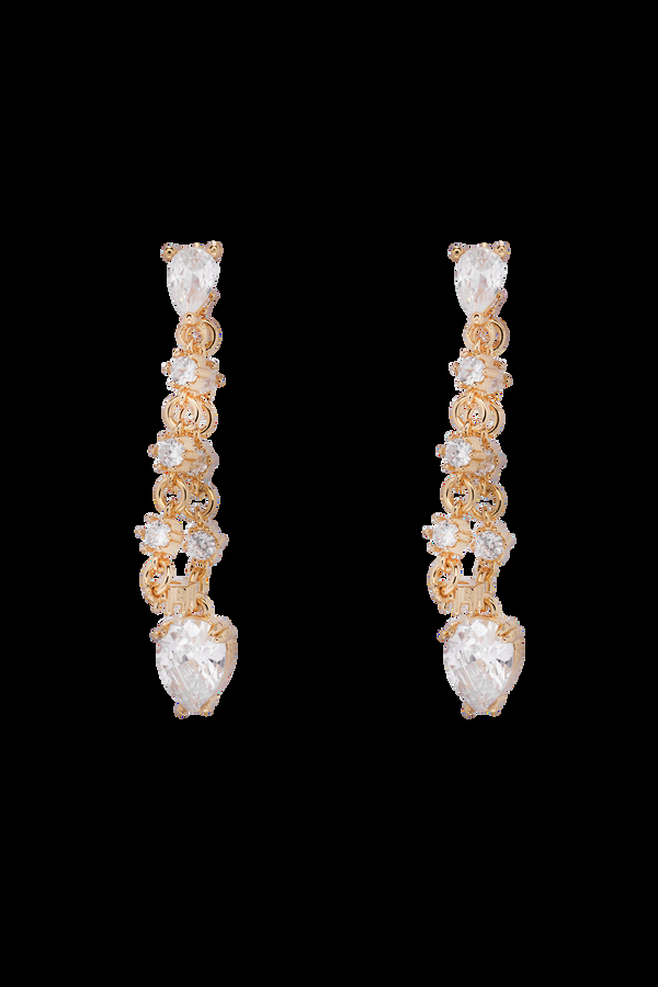 crystal haze Pear Drop Earrings
