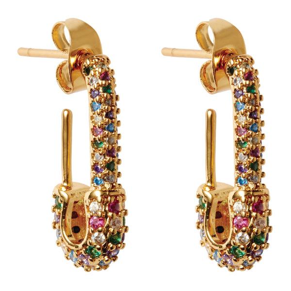 Crystal Haze Pin Up Earring - Rainbow