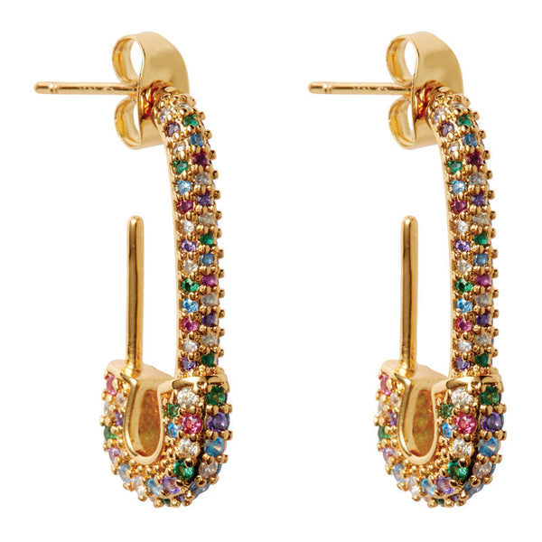 Crystal Haze Pin Up Earring - Rainbow