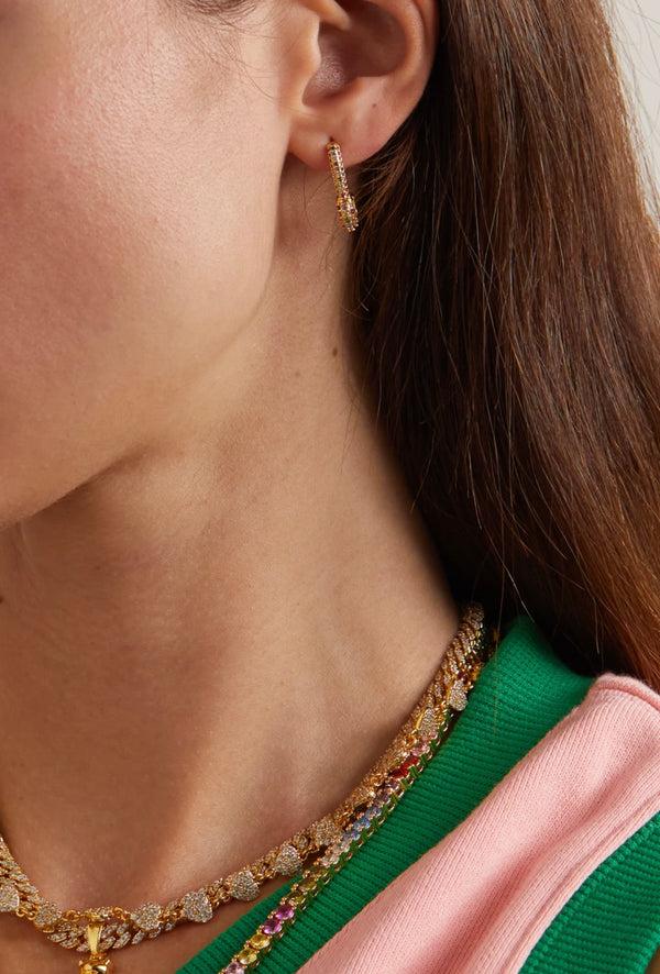 Crystal Haze Pin Up Earring - Rainbow