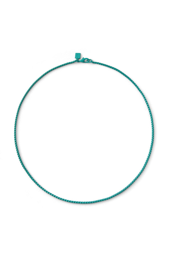 Crystal Haze Plastalina Chain - Mykonos Blue