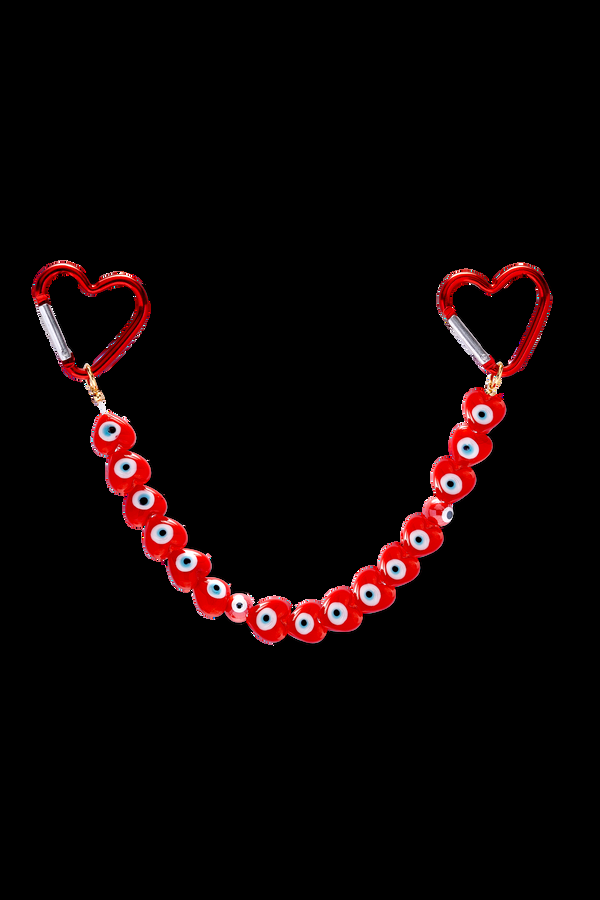 crystal haze Protector On The Go Bag Chain - Red