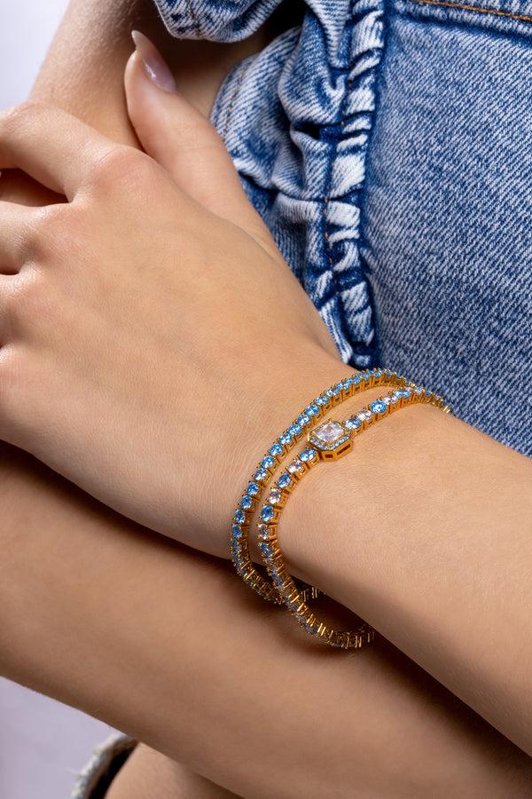Crystal Haze Serena Bracelet - Adriatic Blue
