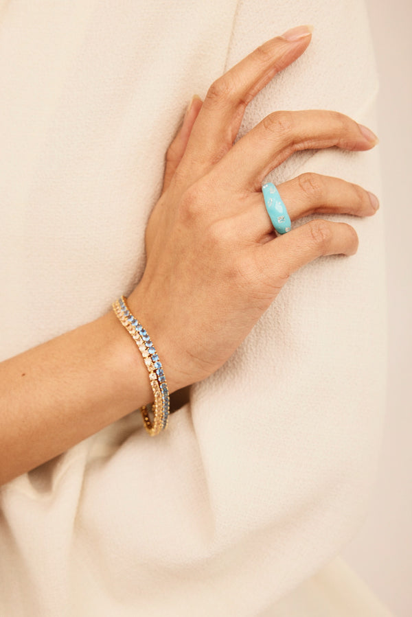 Crystal Haze Serena Bracelet - Adriatic Blue