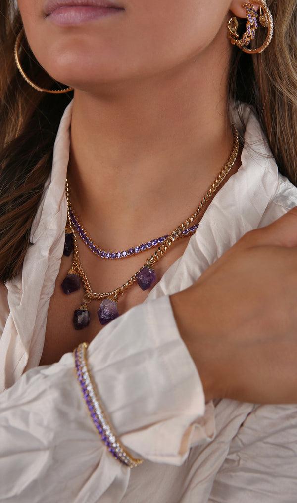 Crystal Haze Serena Bracelet - Champagne