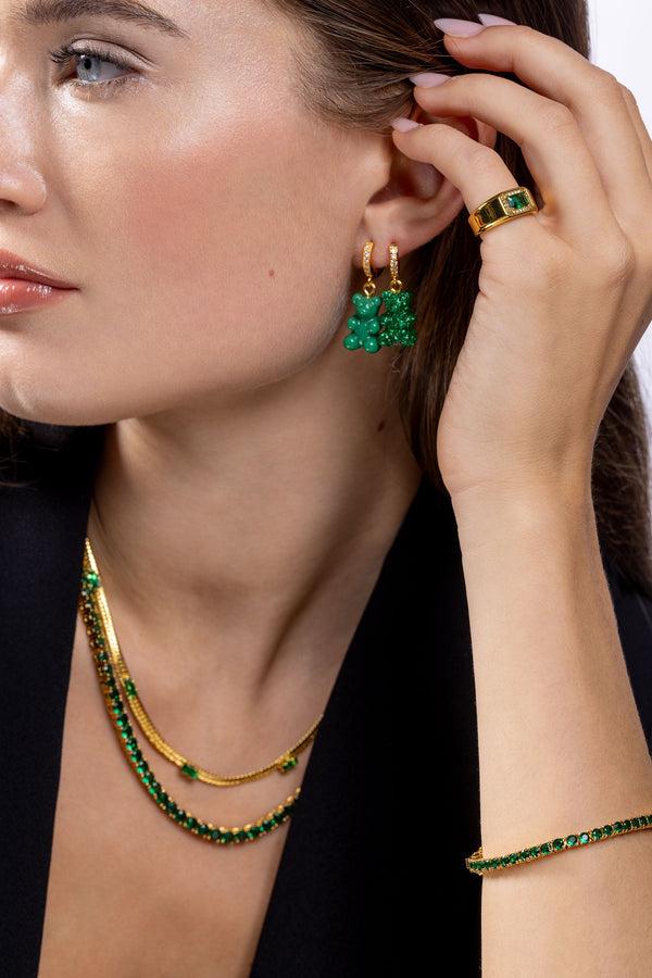 Crystal Haze Serena Bracelet - Emerald