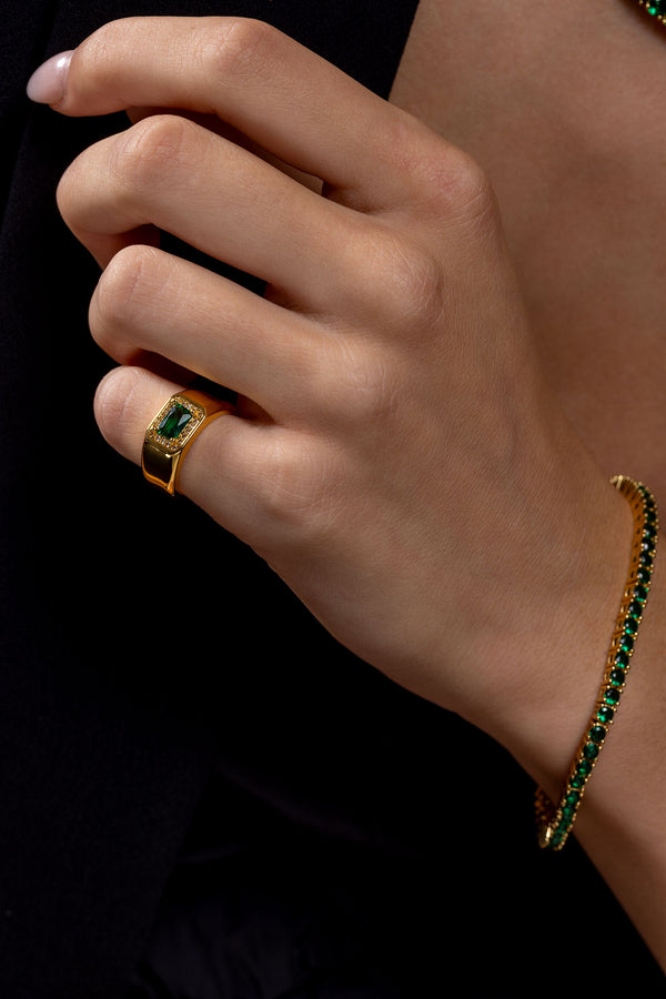 Crystal Haze Serena Bracelet - Emerald