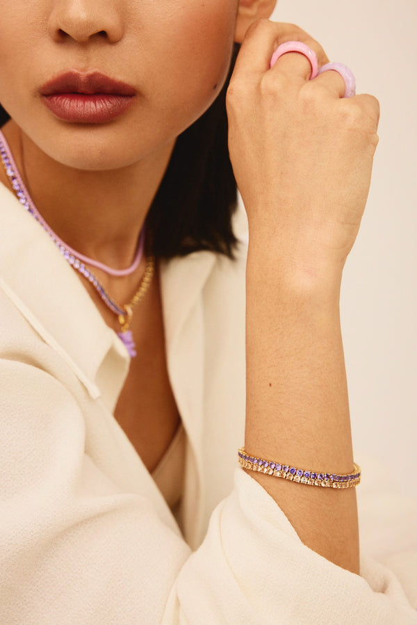 Crystal Haze Serena Bracelet - Lavender