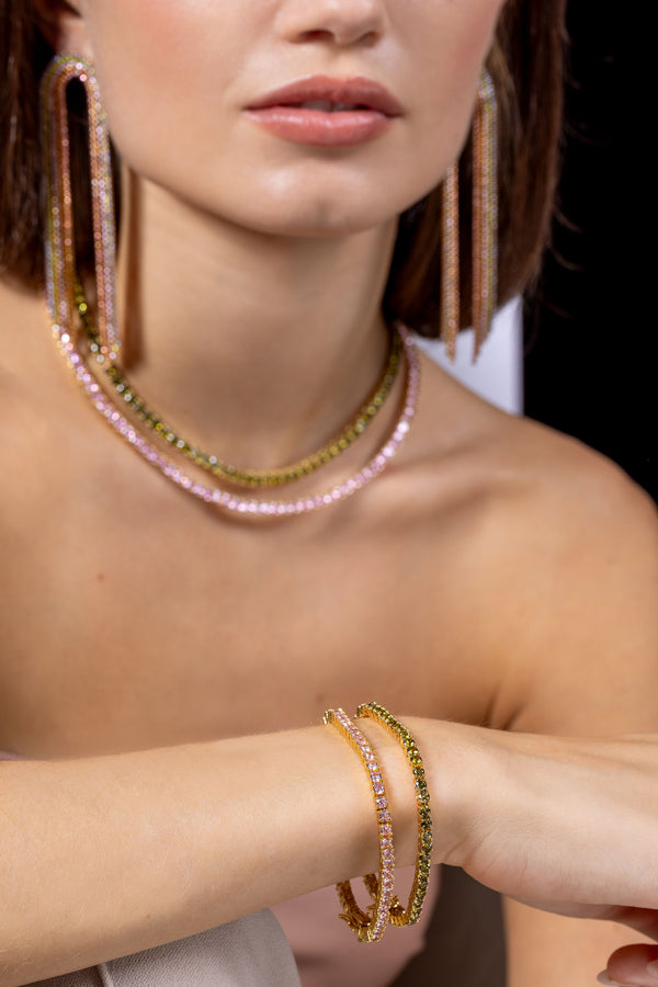 Crystal Haze Serena Bracelet - Olive