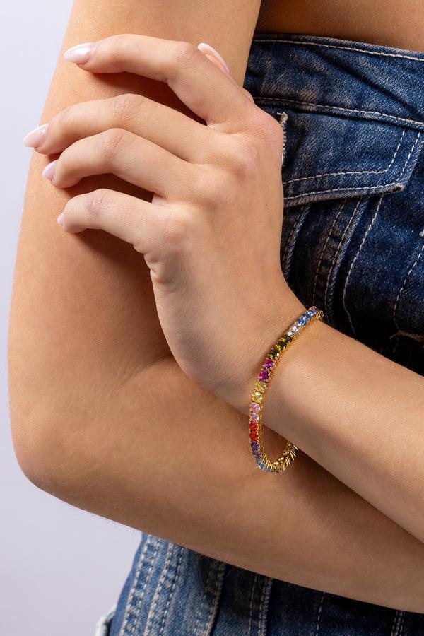 Crystal Haze Serena Bracelet - Rainbow