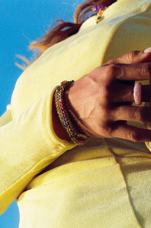 Crystal Haze Serena Bracelet - Rainbow