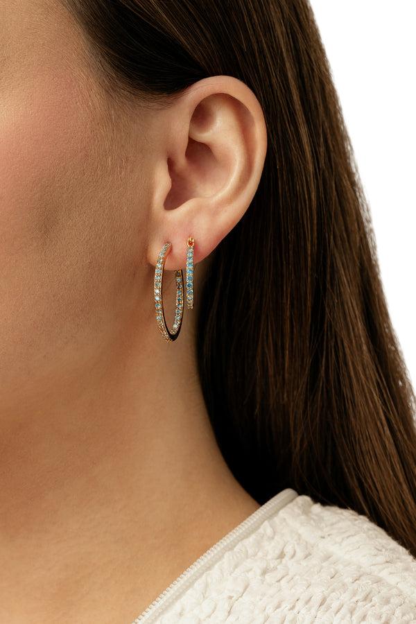 Crystal Haze Serena Hoops - Adriatic Blue