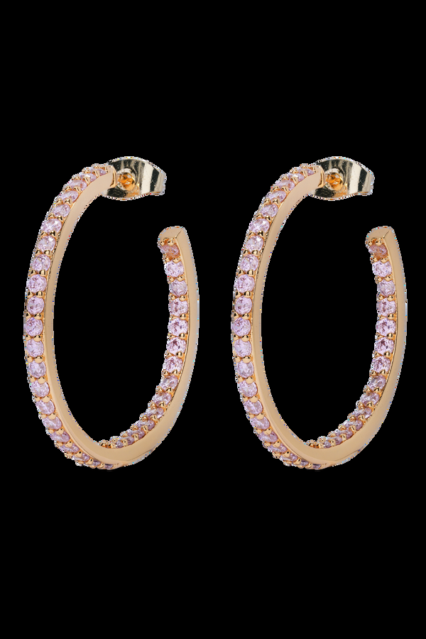 crystal haze Serena Hoops - Bubblegum Pink