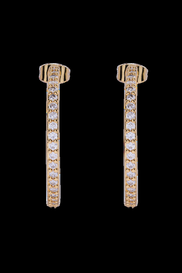 Crystal Haze Serena Hoops - Clear