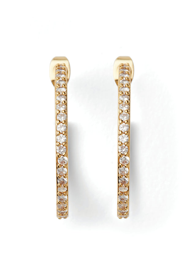 Crystal Haze Serena Hoops - Clear