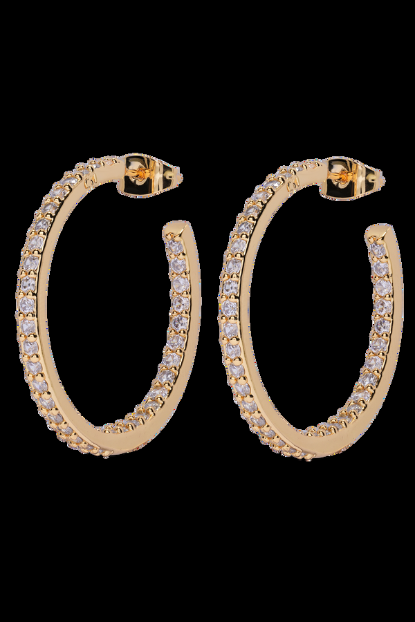 Crystal Haze Serena Hoops - Clear