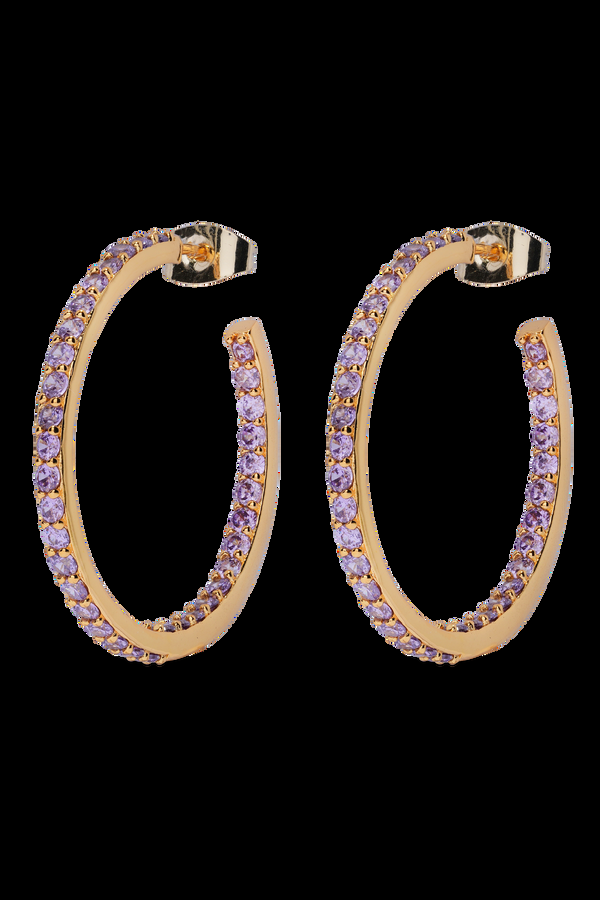 crystal haze Serena Hoops - Lavender