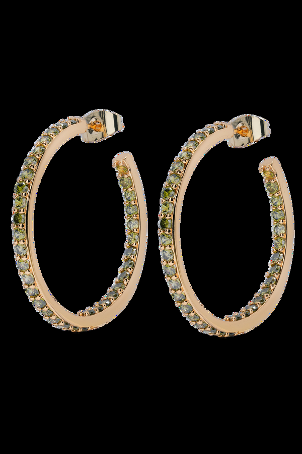 crystal haze Serena Hoops - Olive