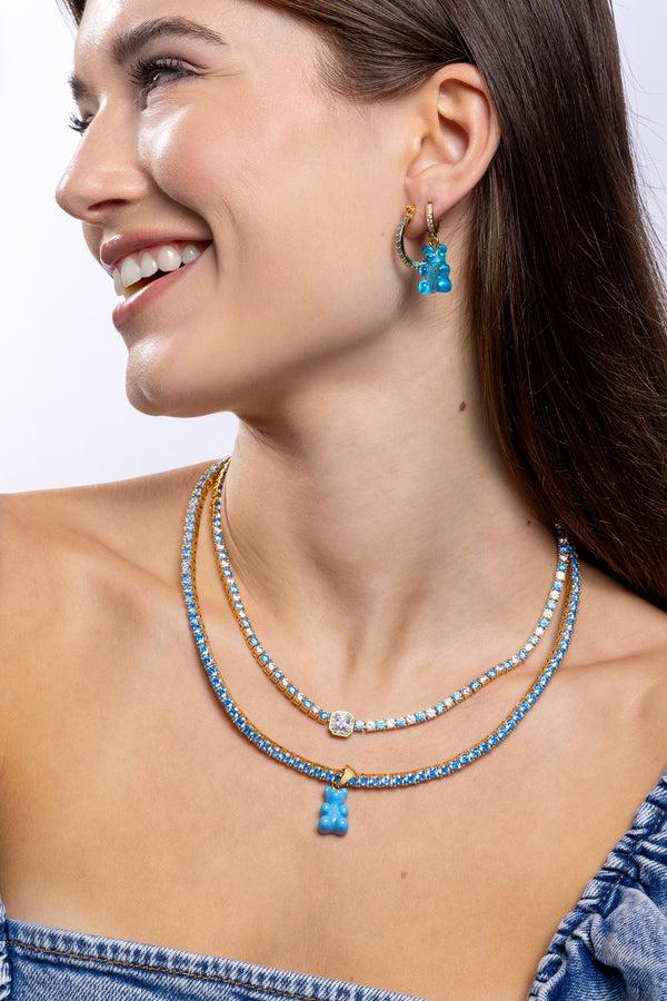 Crystal Haze Serena Necklace - Adriatic Blue