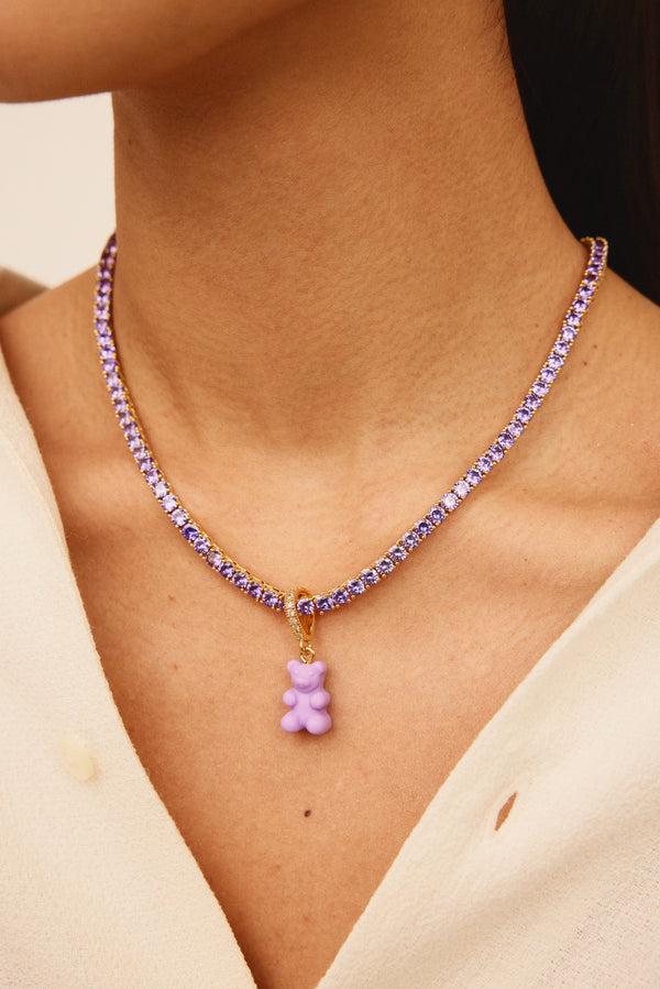 Crystal Haze Serena Necklace - Lavender