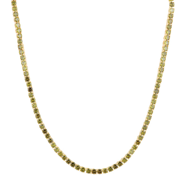 crystal haze Serena Necklace - Olive