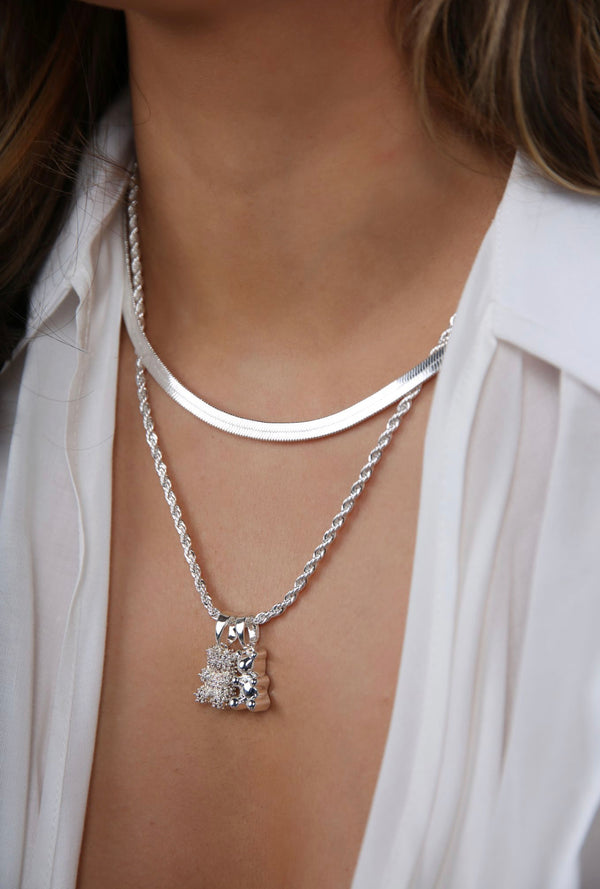 Crystal Haze Silver Nostalgia Bear